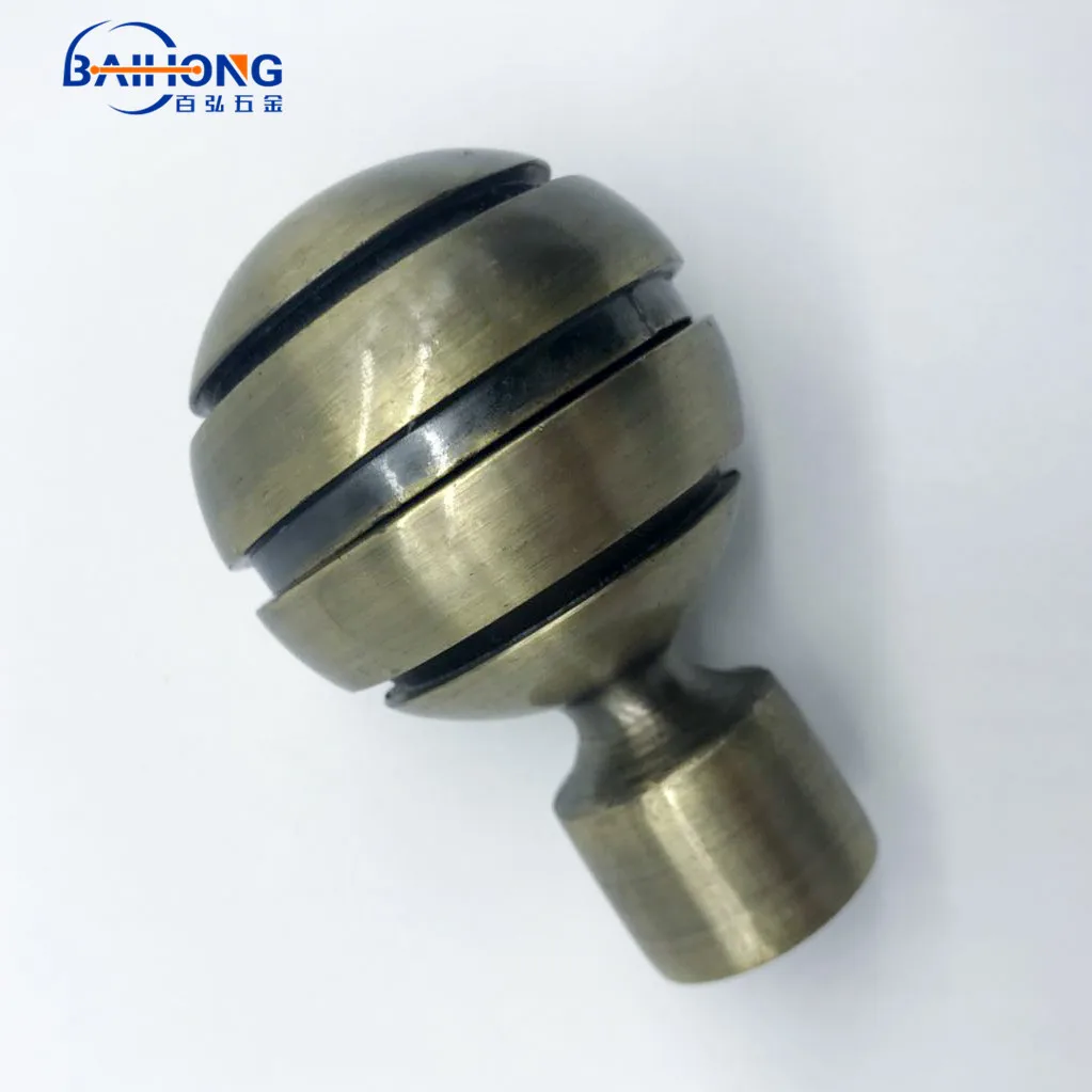 Window Curtain Covering,Curtain Rod Head,metal curtain rod finials