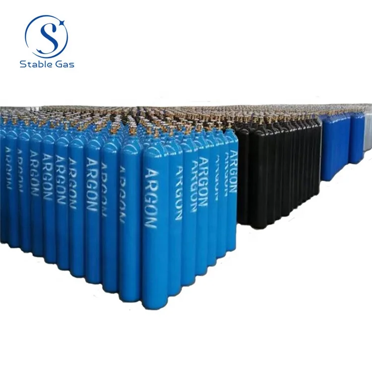 50l 200Bar ISO9809 DOT3AA Argon Gas 99.9% Purity Argon Gas Cylinder