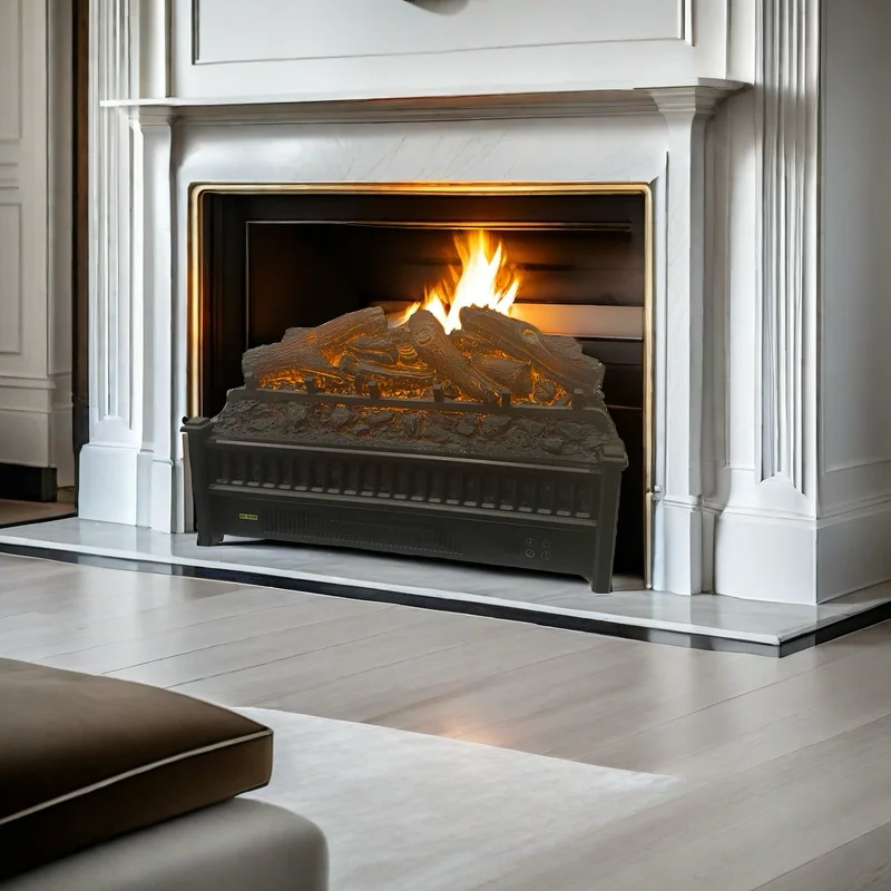 Multi Function Table Fireplace Decorative Log With Hot Wind Media Electric Fireplace