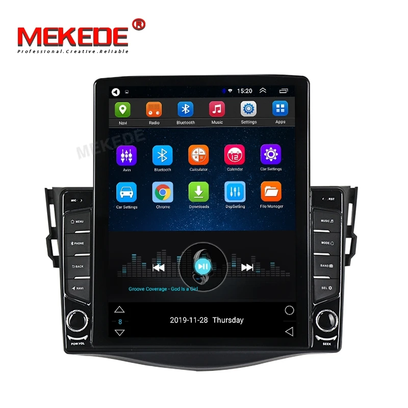 MEKEDE Tesla Android IPS 2.5D Screen DSP Car DVD Player for Toyota RAV4 2006-2012 2+32G 4G LTE WIFI GPS BT Stereo