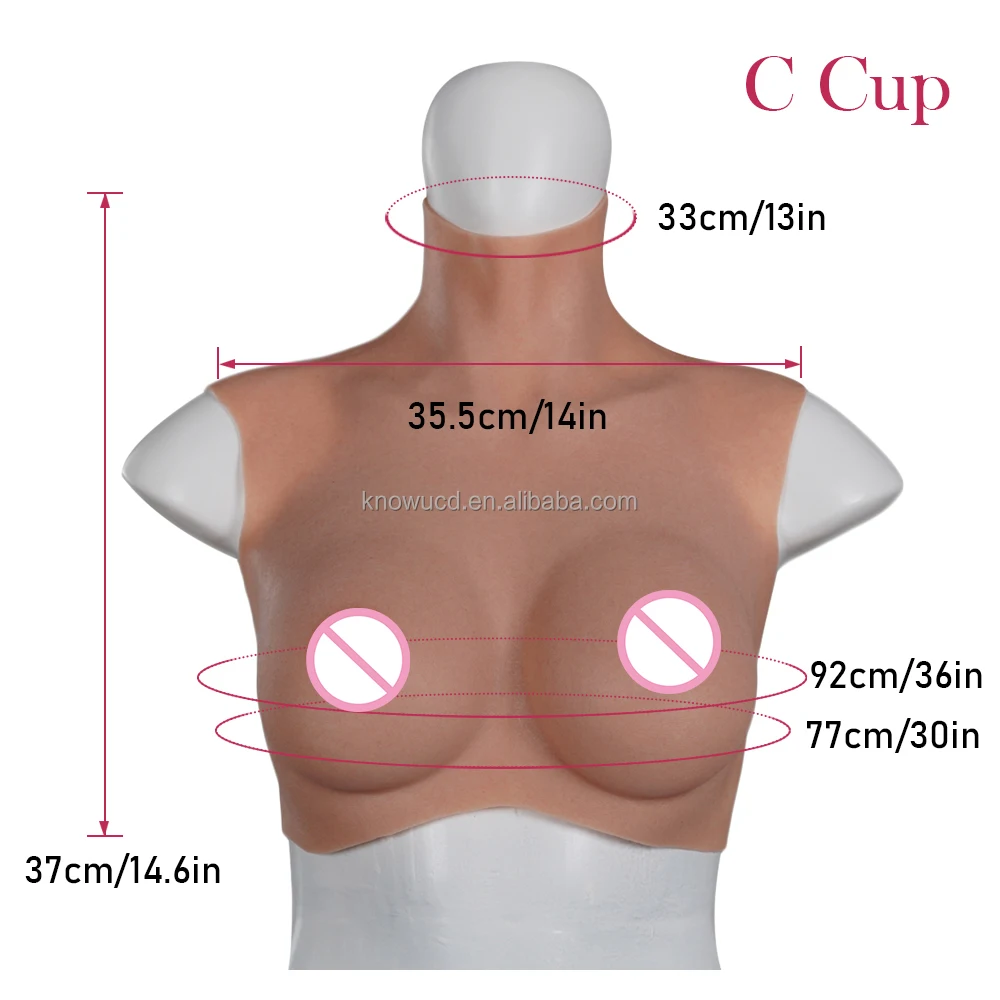 Silicone Breast Plate for Trandsgender Tits Crossdresser Drag Queen Silicone Breast Forms Boobs M2F