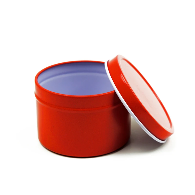 Customizable wholesale 4c printing decoration empty round candle tin can