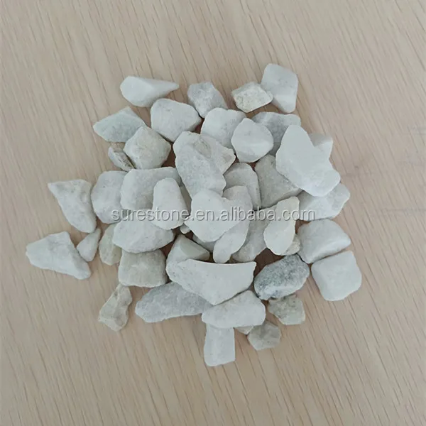 Multi color various sizes natural gravel crushed marble stone chips for driveway