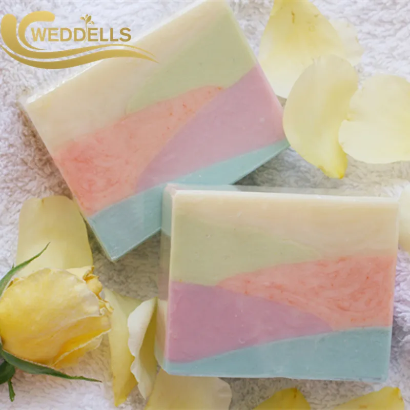 Weddells French Cold Pressed Organic Coffee Private Label Bar Flower Hand made Body artisan brightening Soap