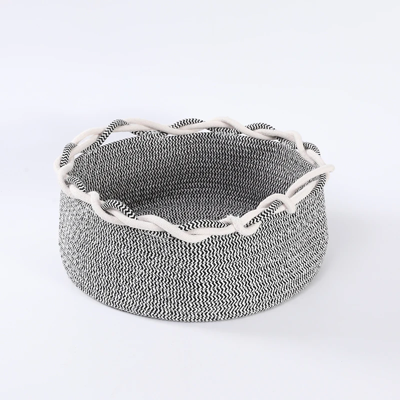 Washroom Bathroom Laundry Basket Balcony Drying Room Dirty Clothes Storage Wholesales Large Cotton Rope Storage