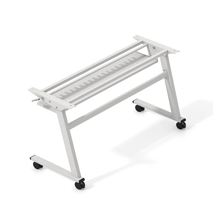 Office Furniture And School Desk Folding Foldable Training Room Table With Wheels Folding Training  Table