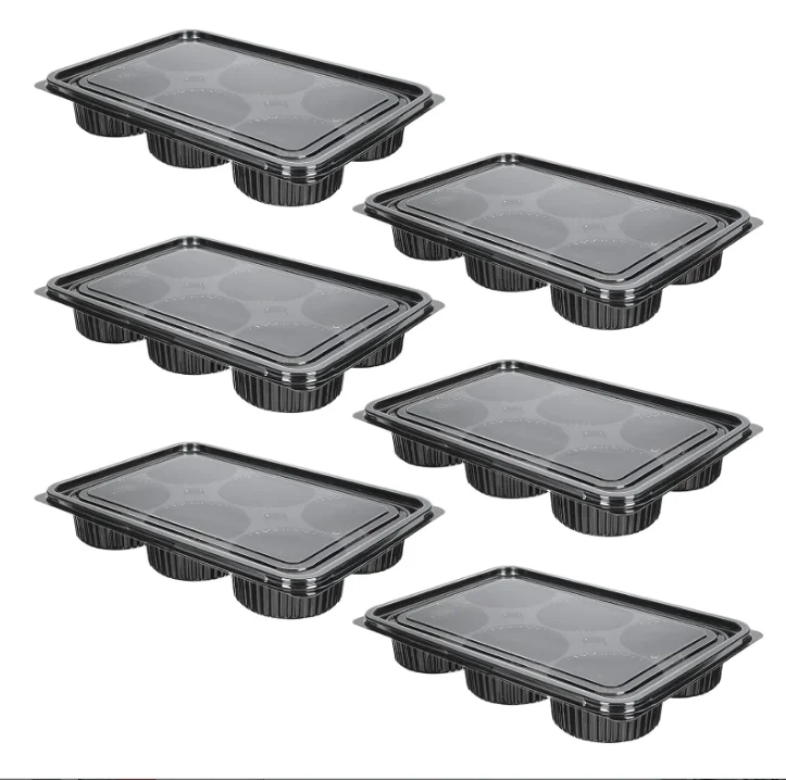 cupcake Biscuit with Bakery Holiday Yolk Transparent Containers Cake Cheese Mini Egg- Home Aging Trays Supplies