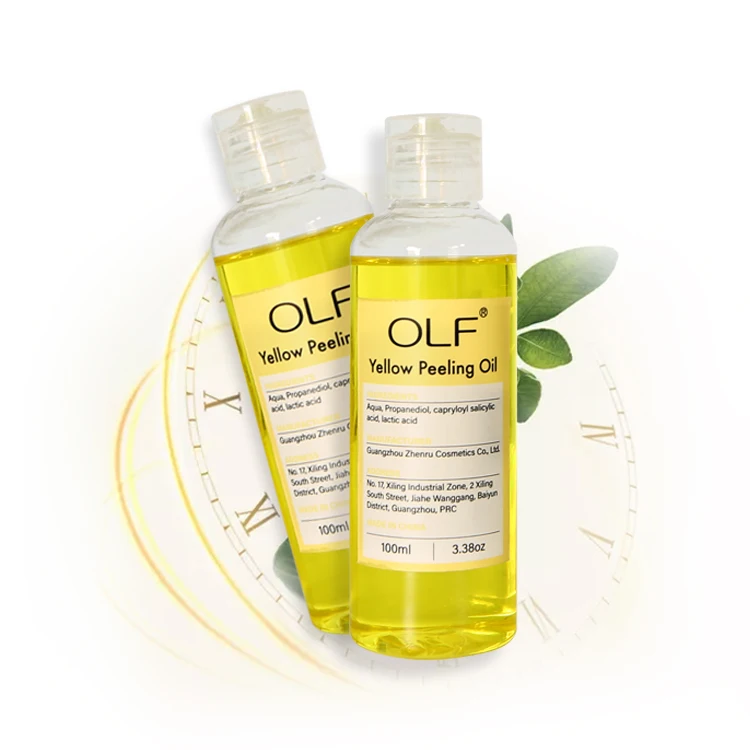 Private Label Wholesale Foot Peeling Spray Skin Type Dark Knuckles Legs Scars Body Extra Strong Green Orange Yellow Peeling Oil