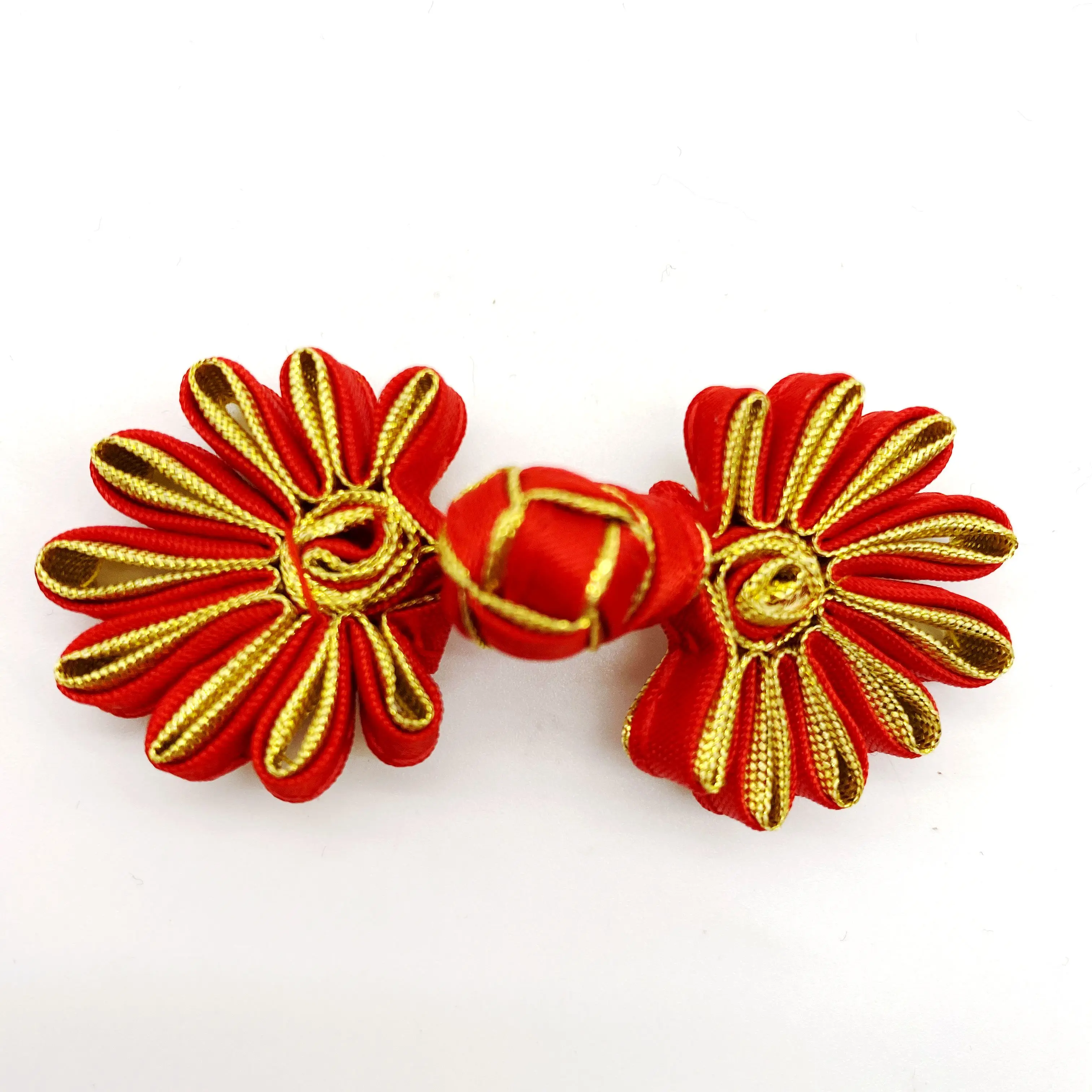 Trendy Vintage Garment Chinese Knot Closure Buttons Knot Braided Cord Covered Button Customized Classic Handmade For Cheongsam
