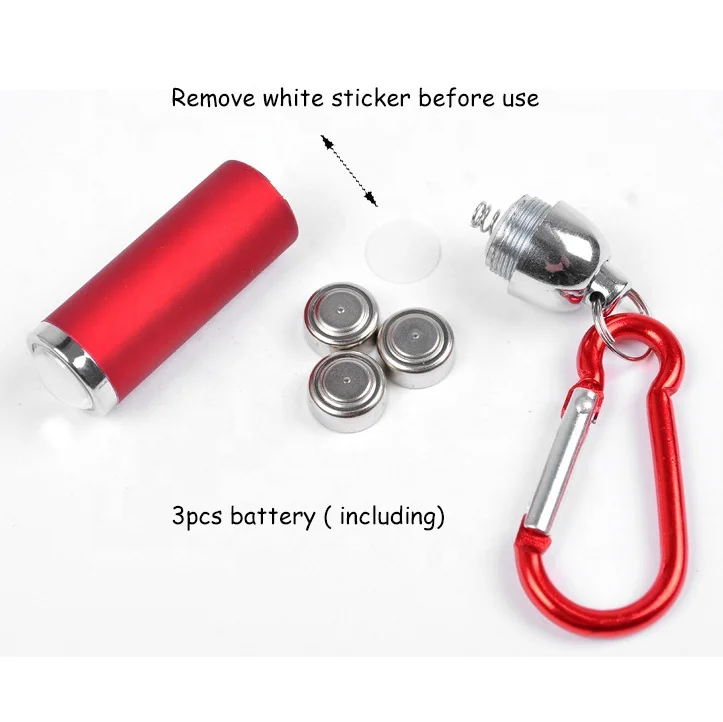 QXMOVING Gift Keychain Light Zoomable Custom LOGO Mini LED Keychain Flashlight With Carabiner