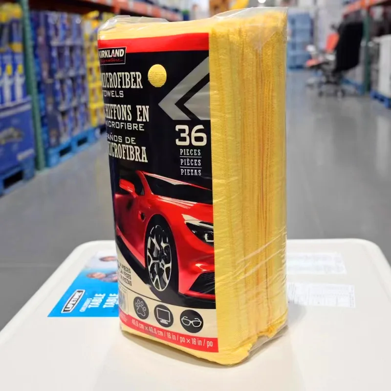 cleaning rag commercial cleaning cloth Microfiber 40x40 300gsm Towel Car Washing Towel 36 Count (Pack of 1)