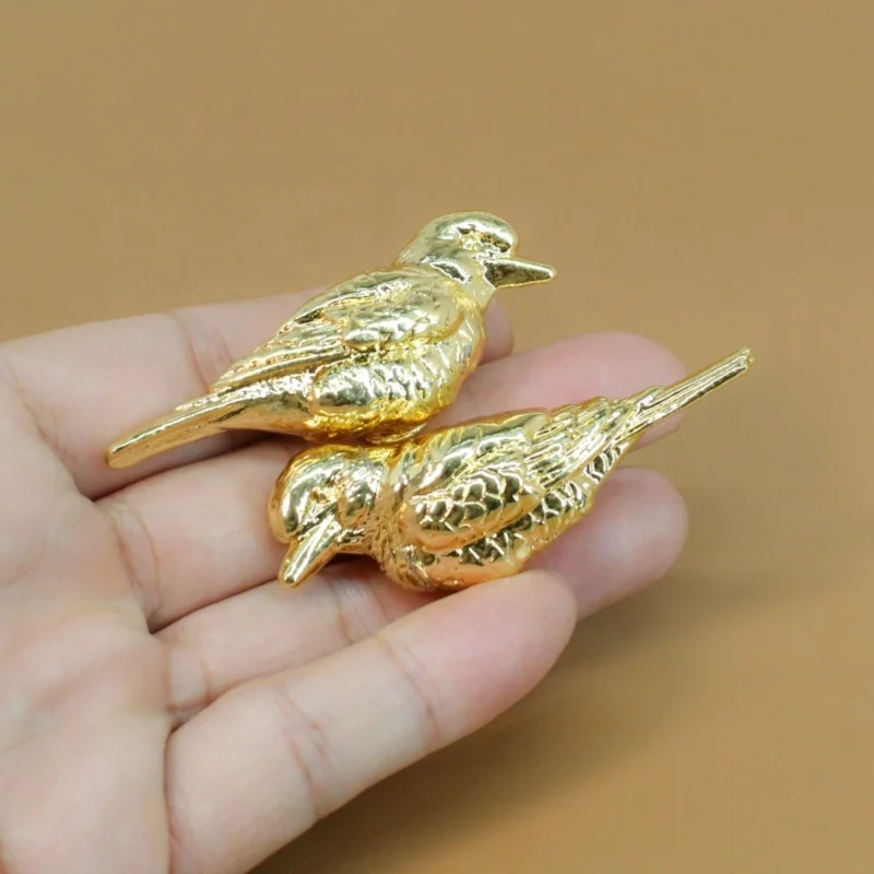 Creative material alloy bird chest of drawers handle wardrobe locker furniture handle buckle.