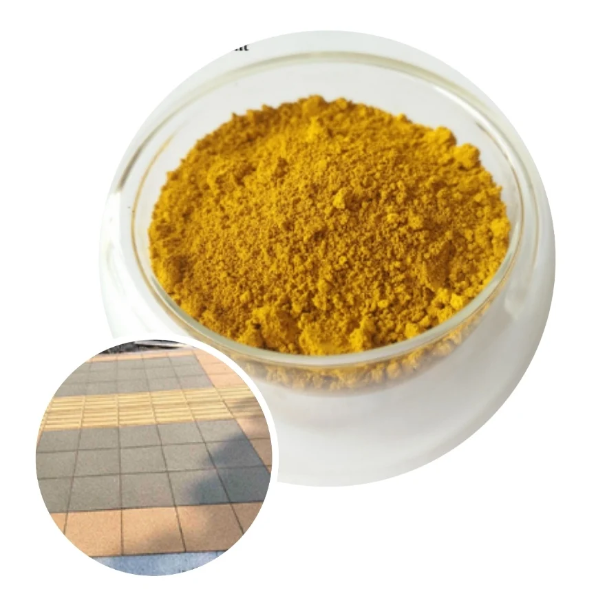 Manufacturers supply iron oxide yellow exterior wall paint with inorganic powder 313