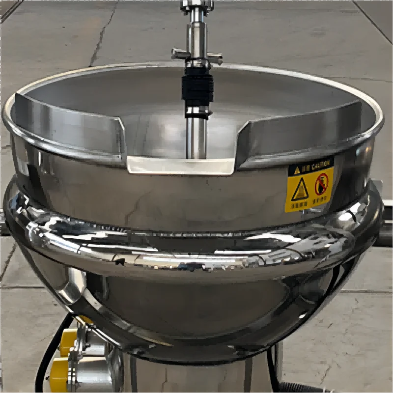 Fully automatic stir fry sugar pot ready to eat food planetary stirring frying pan commercial stir fry machine