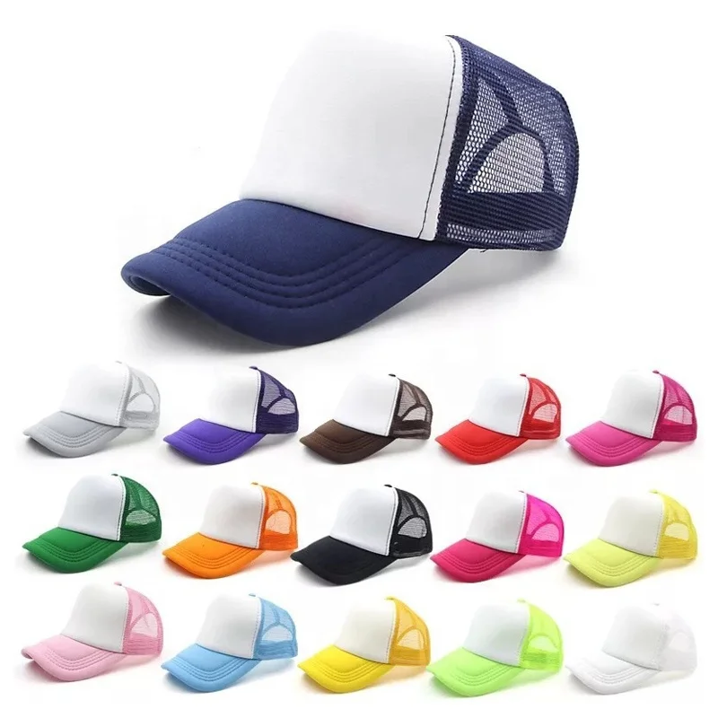 
Promotion gifts cheap design 16 colors 5 panel print camo quality foam mens mesh hat custom logo trucker cap 