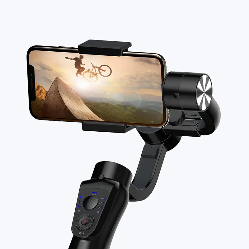 2022 Hot Sale 3 Axis Handheld Gimbal S5B Camera Stabilizer With Tripod Face Tracking Via App Selfie Stick Gimbal Stabilizer