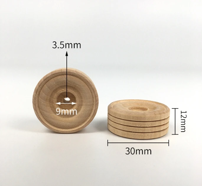 Solid wood wheels DIY handmade materials for children puzzle toys wooden wheels  wooden wheel model accessories