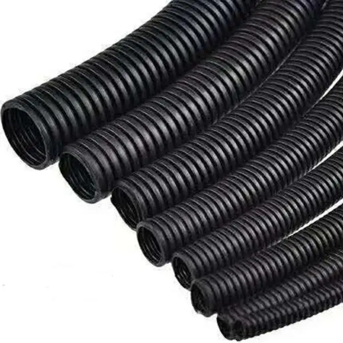 Полиэтиленовая мягкая пластиковая гофрированная труба, гофрированная пластиковая труба, огнестойкая труба