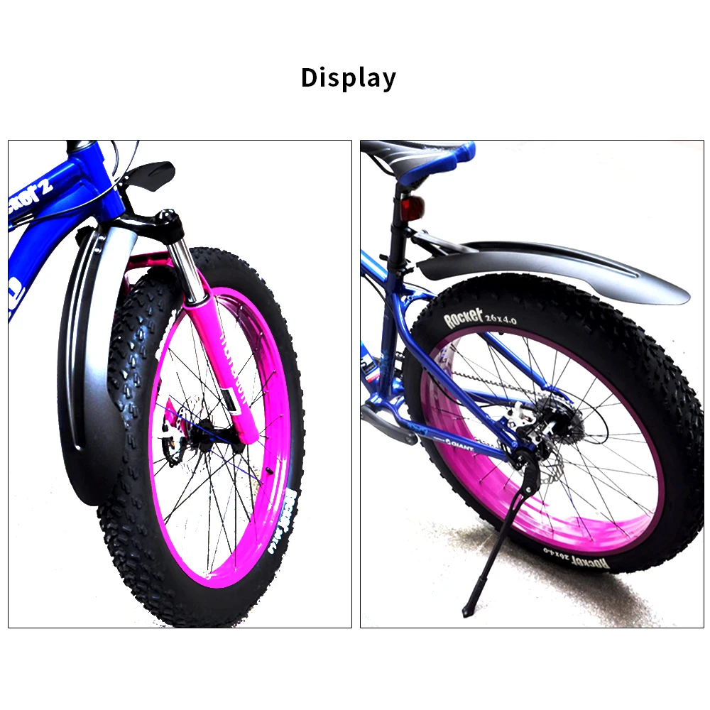 
RBRL 4.0' Suitable for Fat bike/ATV/Snowmobile Fat Bike Mudguards Bicycle Fat Bike Mud Guard for Bike 