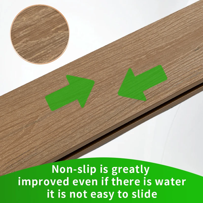 Wpc composite decking grain surface deck grain wood composite decking floor