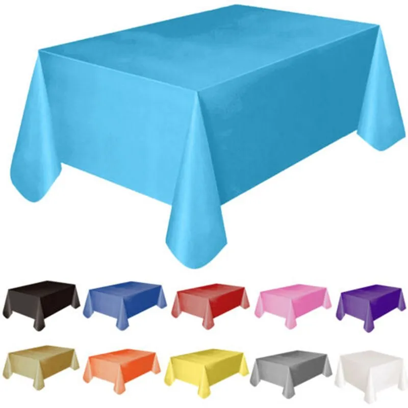 Luxury Party Birthday Table Cloth Massage Table Cover Disposable Peva Plastic Tablecloth 137x183cm