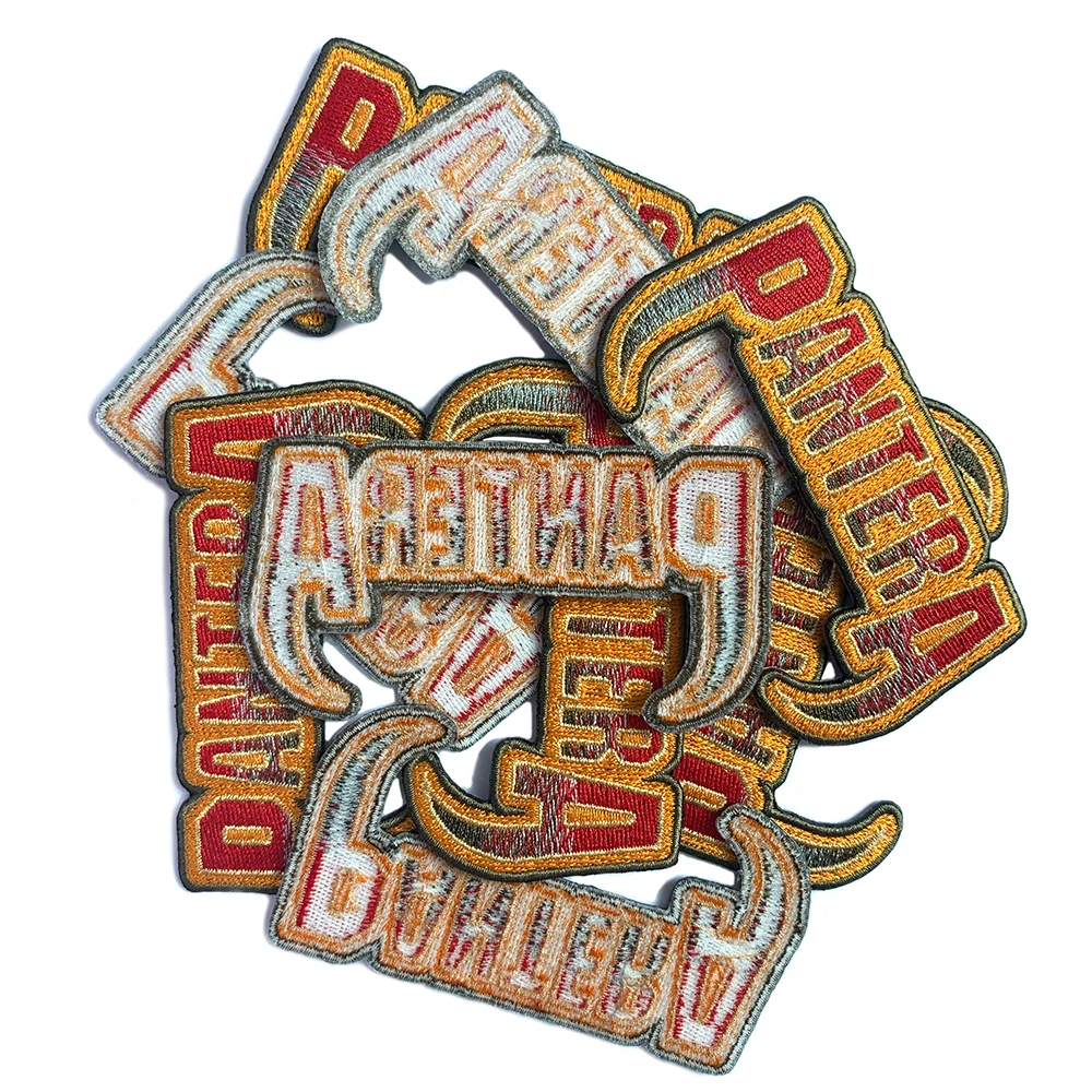  Clothes Designer Custom Patch Logo Embroidery Patches Letter Embroidered