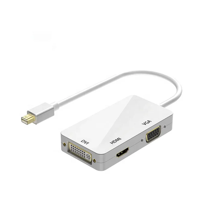 3in1 Mini DP to VGA +HD + DVI ADPTOR vga converter adapter cable for Mcbook