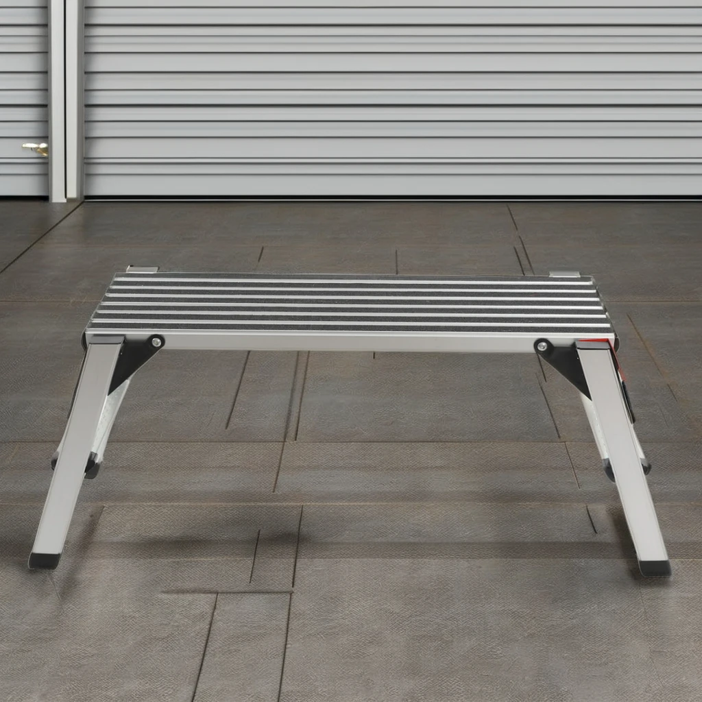 ML-205 Aluminum Folding Chair Work Platform Industrial Design Telescopic Ladders Outdoor Household Use Custom EN131 Certified