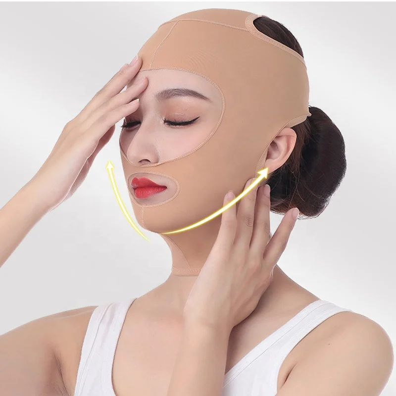 5010 Wholesale Reusable V-line Face Chin Cheek Lift Slimming Belt Facial Anti Wrinkle Bandage Reduce Double Chin Face Shaper