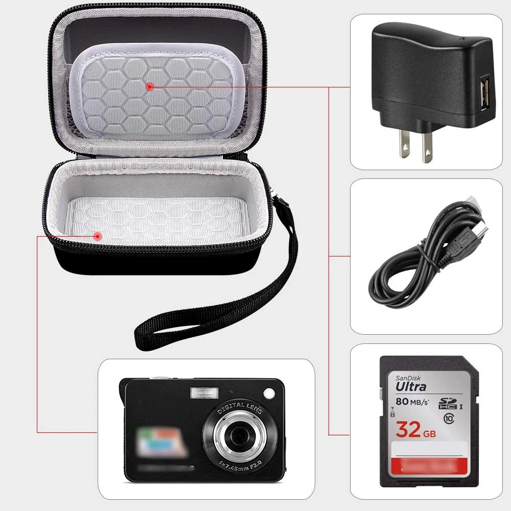 Custom Hard EVA Travel Case EVA Protective Camera Carry Case  Carrying Storage Case for digital camera