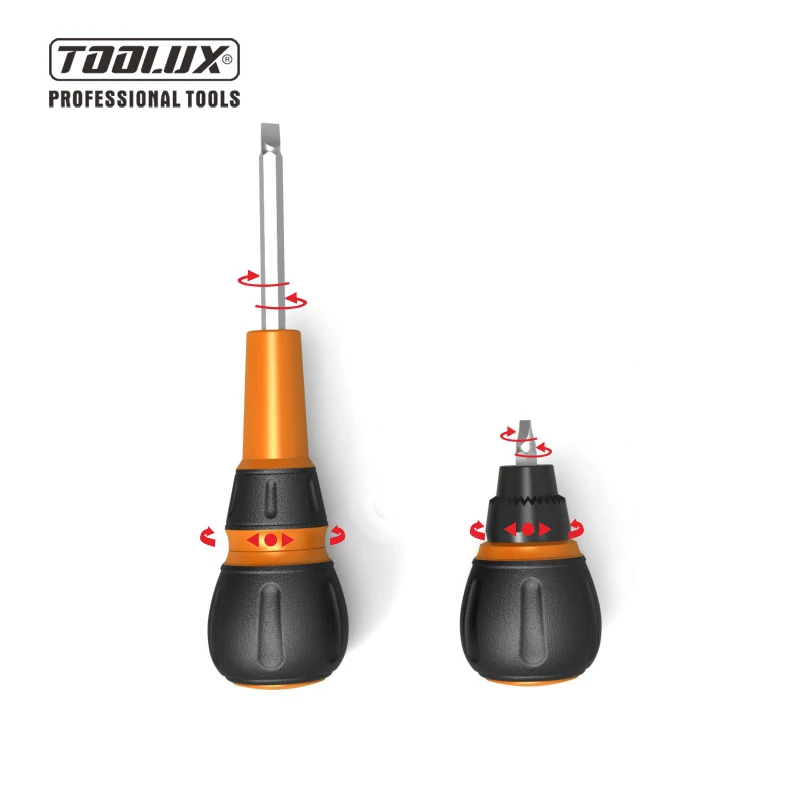 Single Factory Direct Sale Multi-function Repair Tool Ratchet Screw Driver Screwdriver Set With Soft Handle