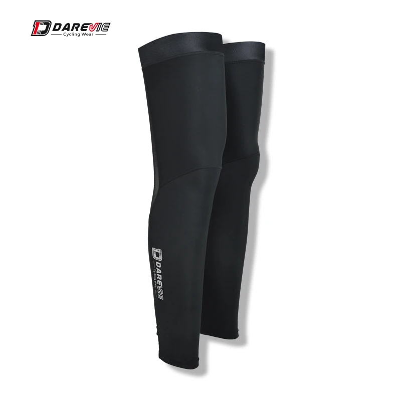 Darevie Wholesale Black Quick Dry Breathable Compression Cycling Bike Calf Shin Sleeves Leg Cycling Support