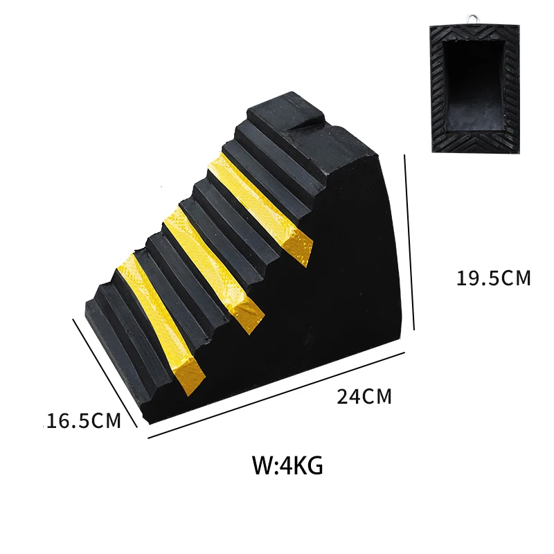 Hot Sale Car Rubber Trailer Truck Wheel Chocks Holder/Truck Stopper