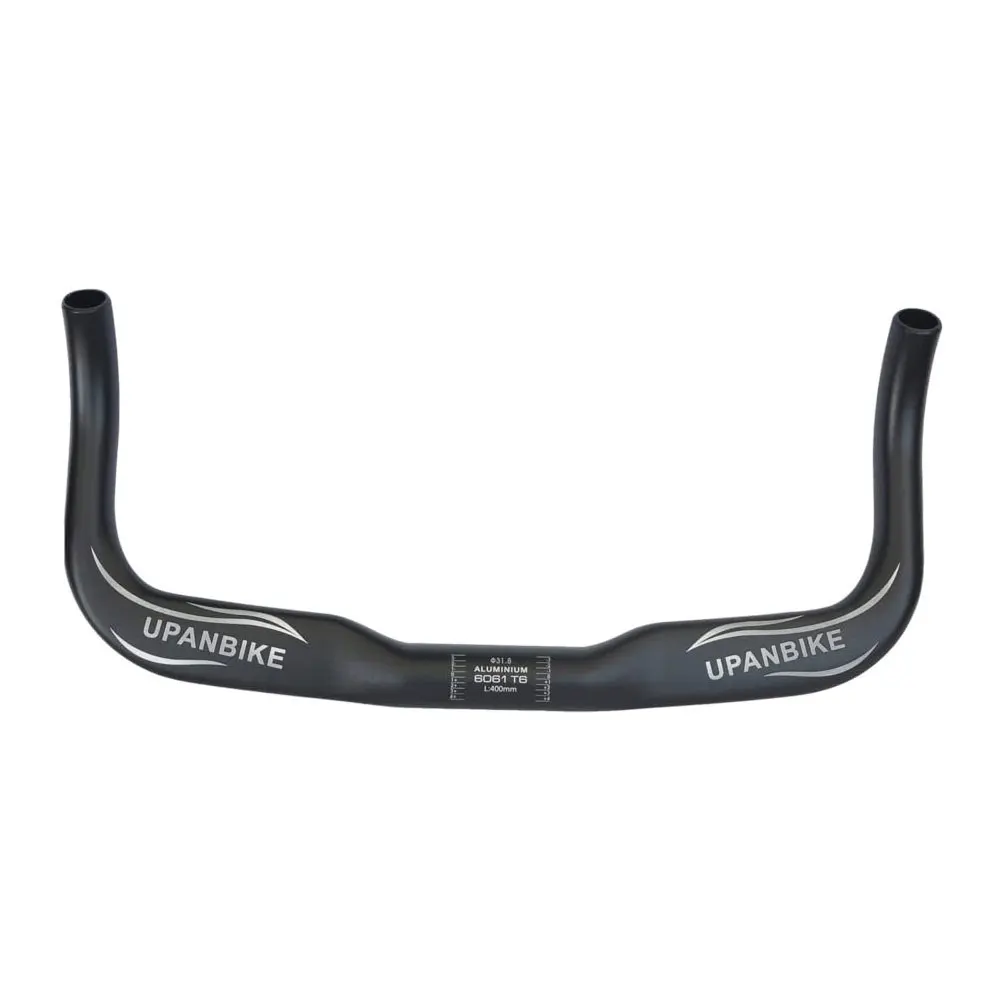UPANBIKE 31.8mm Alloy Aluminum Bullhorn Handlebar For Fixed Gear Bicycle