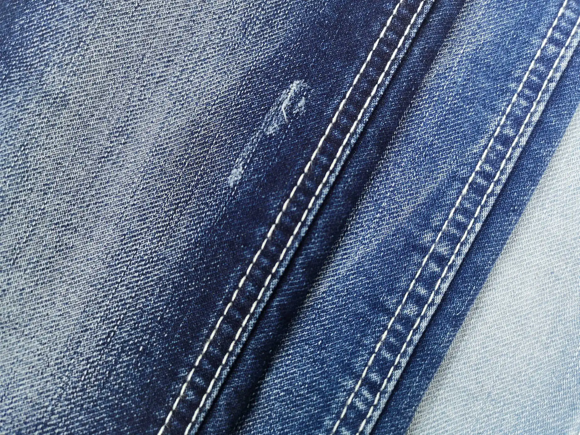 1628 Comfortable siro fake knitted slub cotton polyester viscose denim fabric