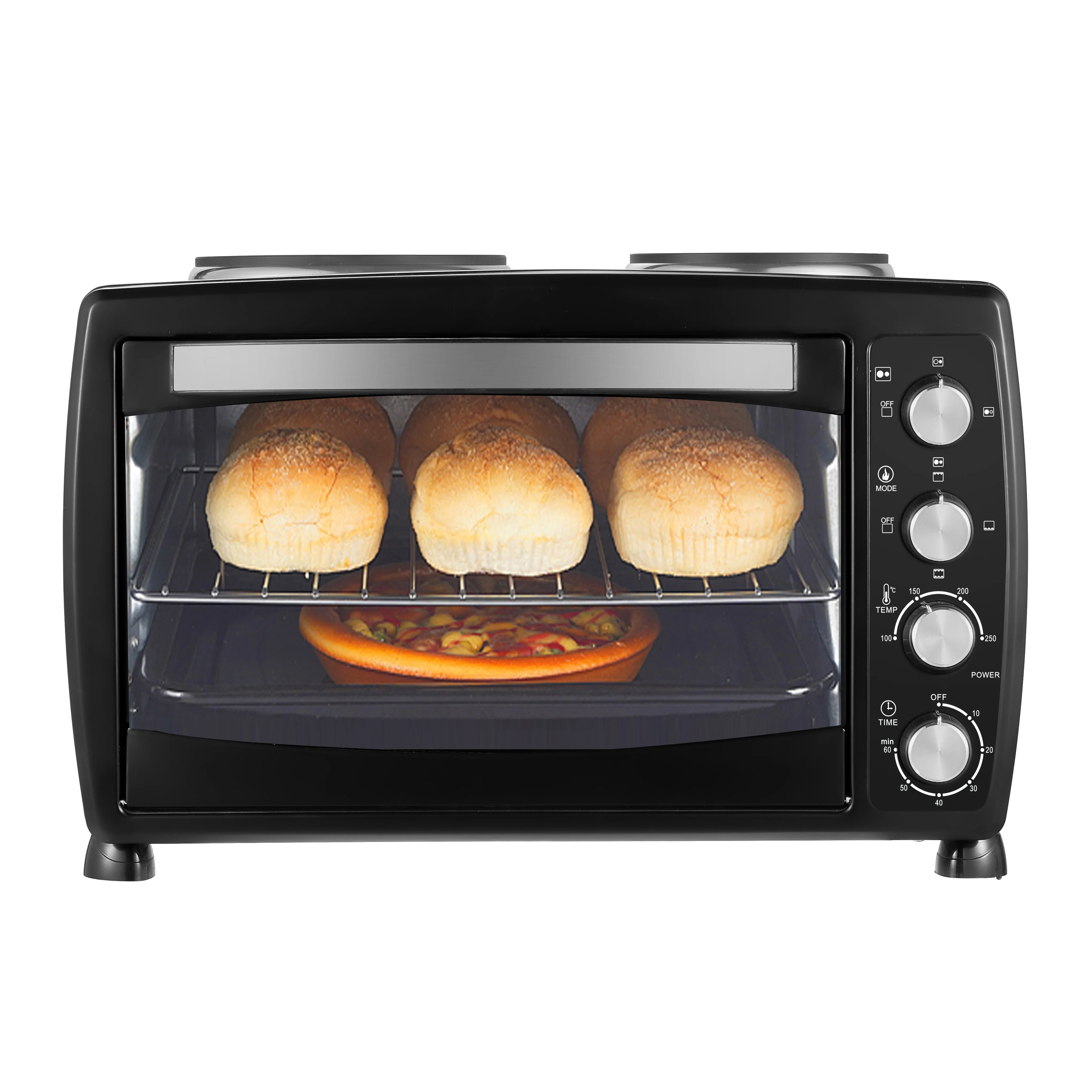 CKD or SKD Kitchen Small Appliance Portable Mini Oven with cooking plates