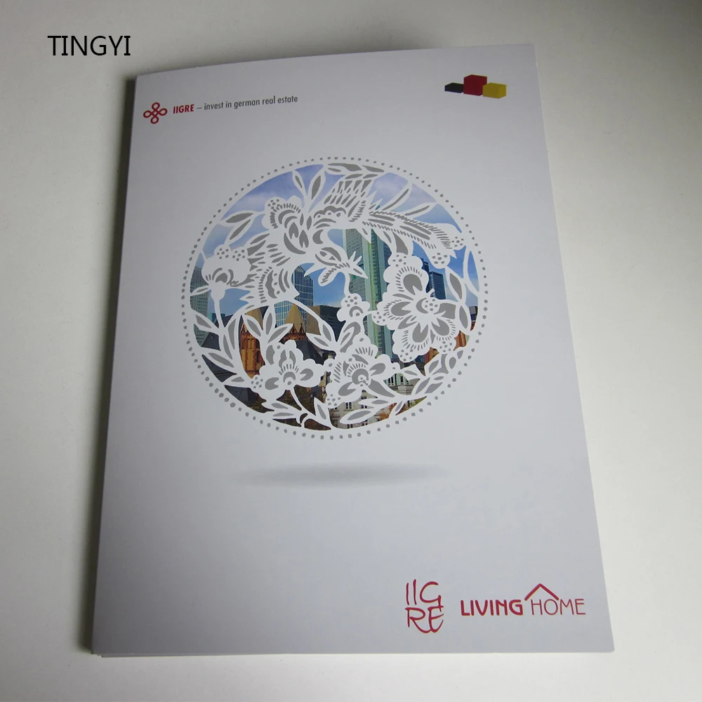 
custom printing large size envelope menu folder 