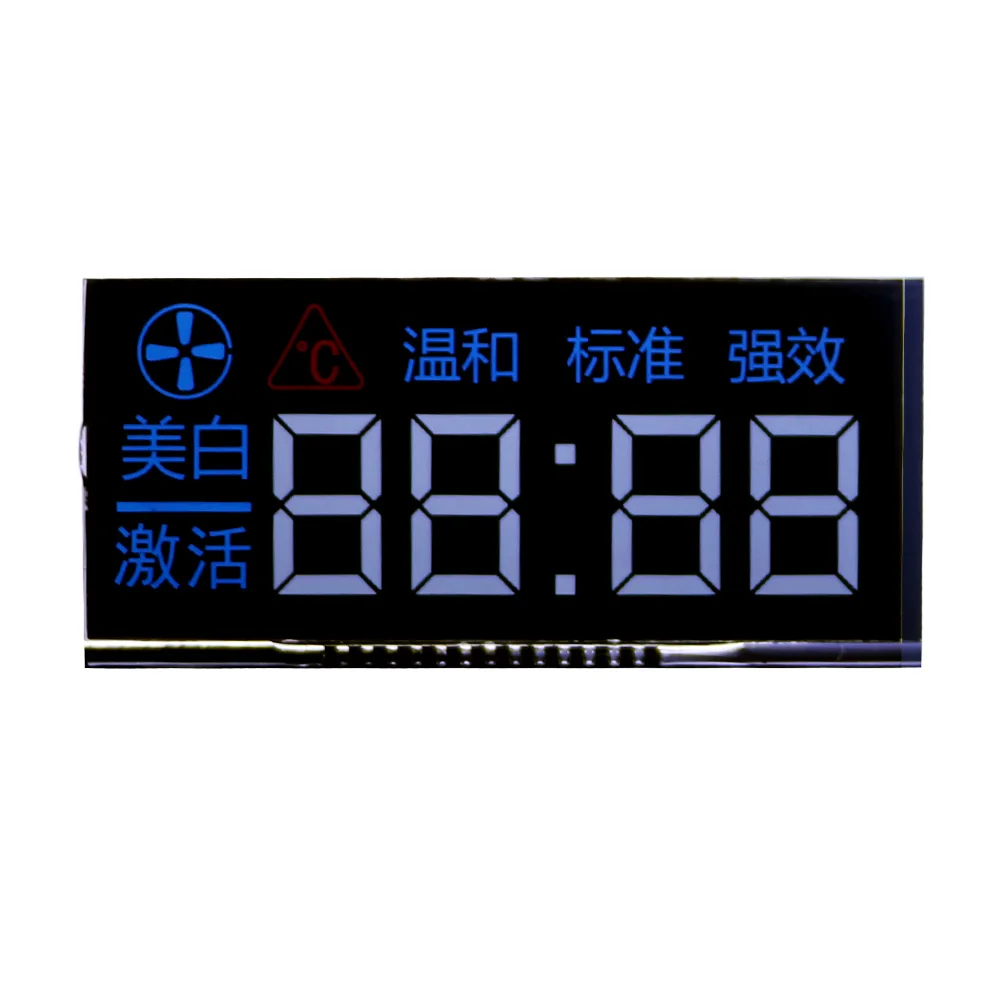 Large dimension 7 segment tn mono fuel dispenser lcd display