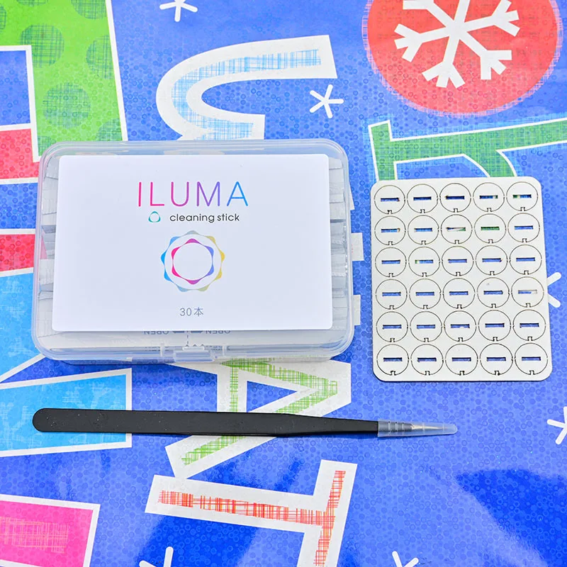 Custom brand 30pcs double head IQO iluma cleaning sticks for use with IQOS 24 and multi
