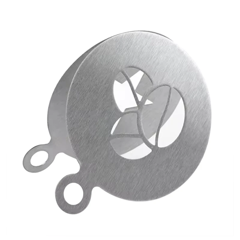 Hot Selling Customized Classic Design Metal Coffee Stencil for Decorating for Adding Style to Your Cup of Joe