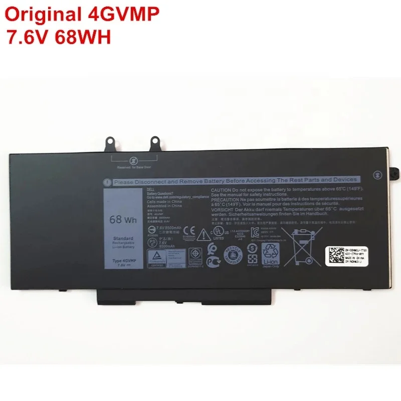 4gvmp RF7WM X77XY C5GV2 9jryt MCV1G 7,6 V 68WH Аккумулятор для ноутбука Dell Latitude 5400 5500 точность 3540 3550 Inspiron 7590 7591