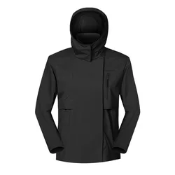 Xsunwing Wholesale 100% Nylon Running Waterproof Windproof Sports hooded Winter Anorak Windbreaker Jacket with pockets For Women