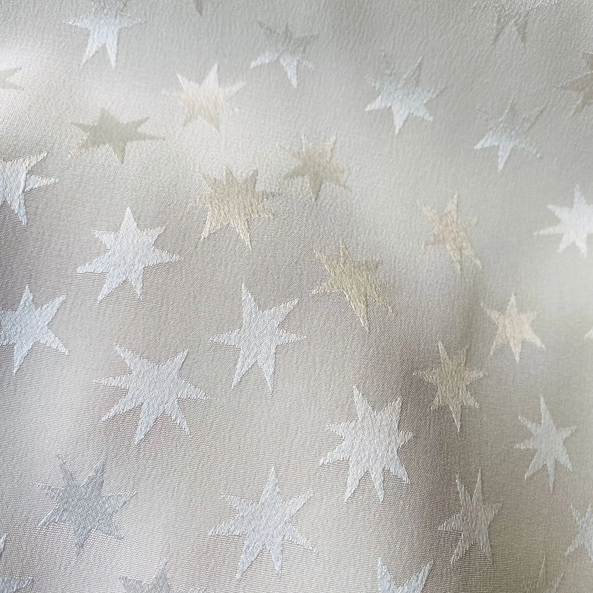 Custom brocade jacquard silk viscose satin fabric for dress garment/ clothes/Shirt /Dress white color for dyeing/printing