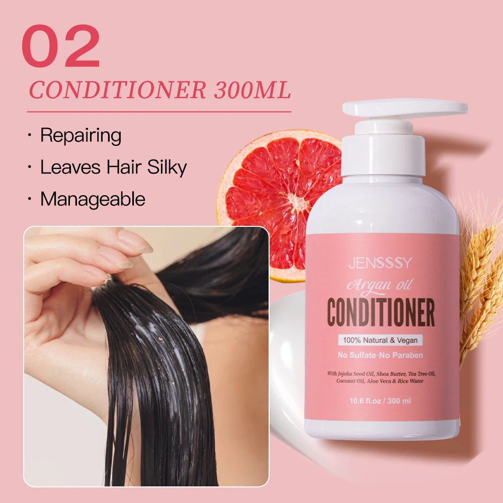 Private label hair treatment anti hair loss repair moisturizing natural Argan Oil mask conditioner shampoo hair care products