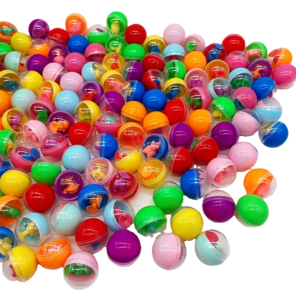 3.2cm diameter colorful plastic ball capsules with toys inside for vending machine as kids gift