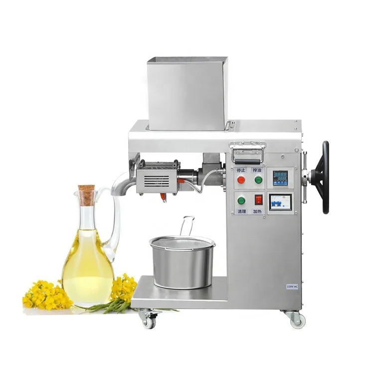 ZYJ-2 Automatic Commercial Use 10-25Kg Rapeseed Peanut Walnut Nut Cottonseed Oil Press Machine Low Price
