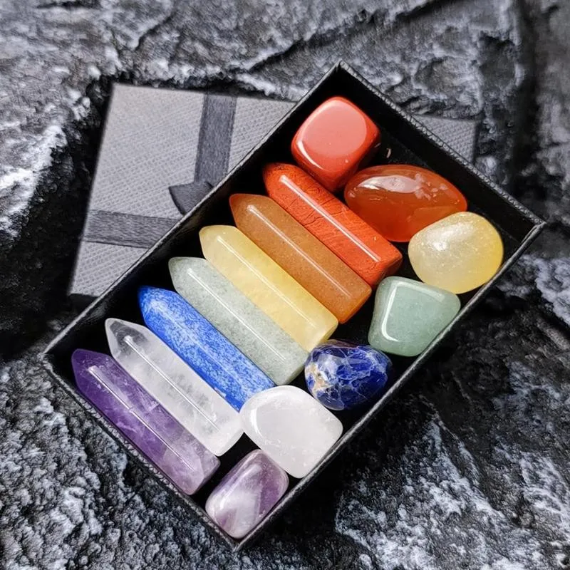 wholesale Natural crystal rough stone Raw Gemstone mineral reiki chakra crystals healing stones for Decoration Gift Box Children