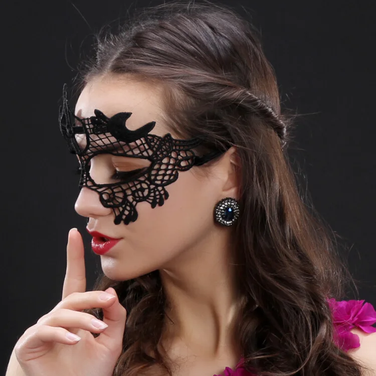 Amazon hot lace eye mask sexy masquerade masks for Christmas and Halloween