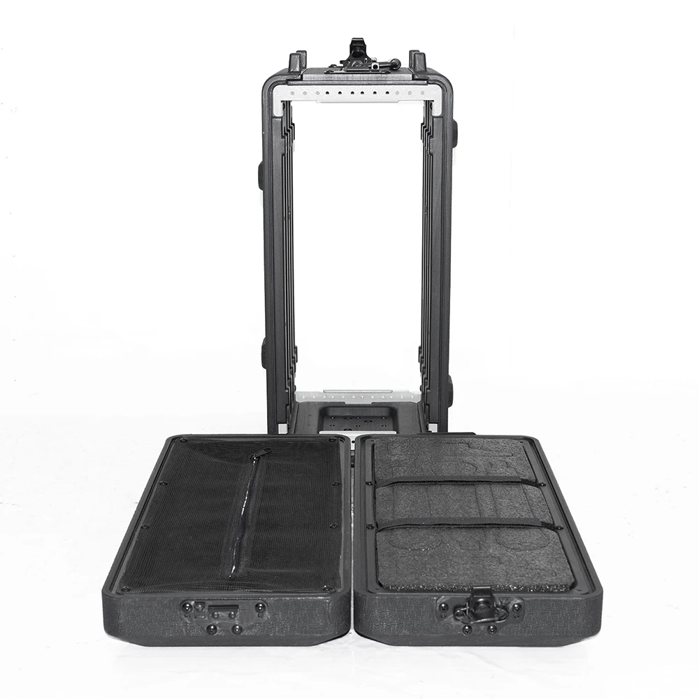 XYY New PE Plastic Flight Case 390 Deep Wireless Microphone Cabinet Case 2U 3U 4U 6U