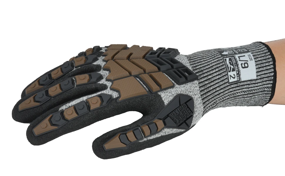 2024 A5 Cut-Resistant Work Gloves TPR Anti-Impact Waterproof Safety Protective Gloves